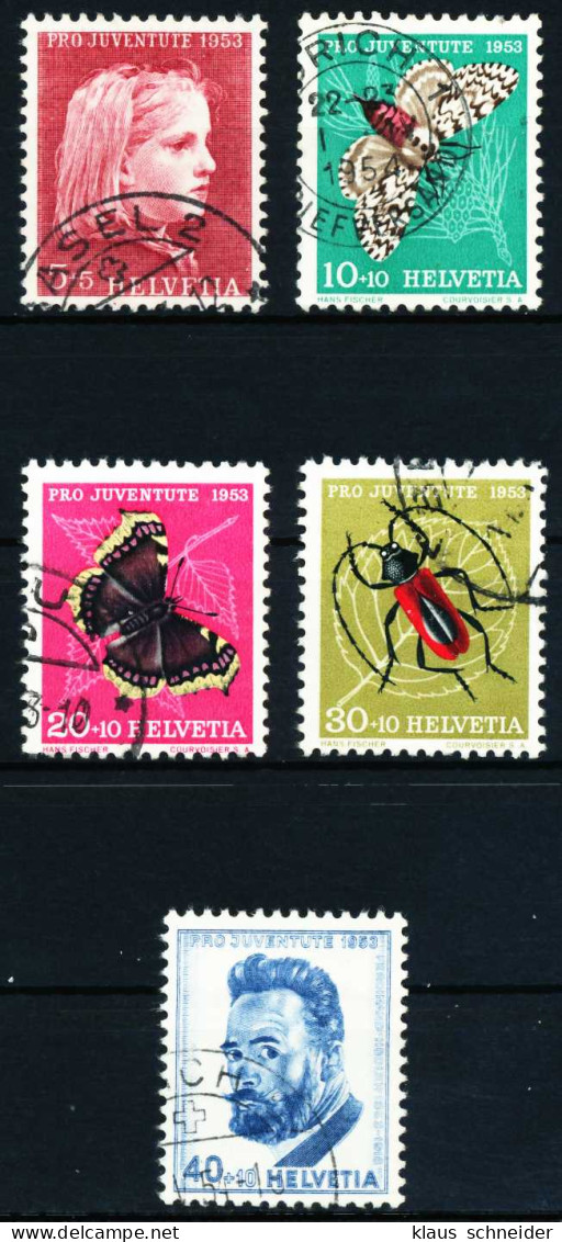 SCHWEIZ PRO JUVENTUTE Nr 588-592 Gestempelt X4C9A7E - Used Stamps