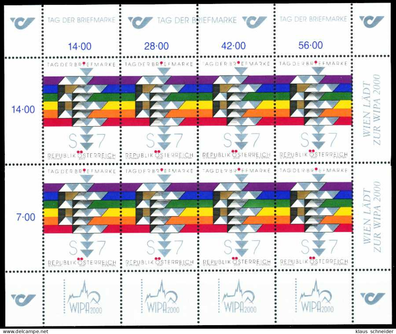 ÖSTERREICH BLOCK KLEINBOGEN 2000-2009 Nr 2315 Ungebraucht X556CF2 - Blocs & Feuillets