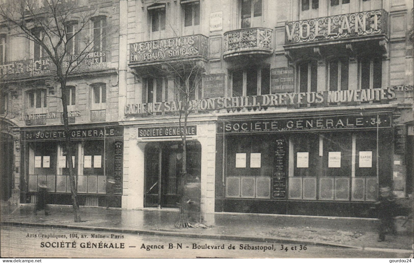 PARIS - Société Générale -Agence B N - Boulevard De Sébastopol 34 & 36 - District 04