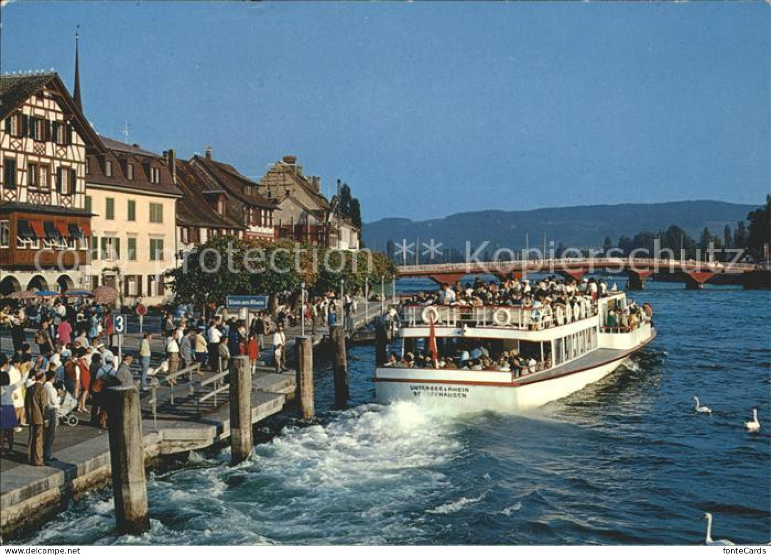 12178981 Stein Rhein Schiff Bruecke Stein Am Rhein - Sonstige & Ohne Zuordnung