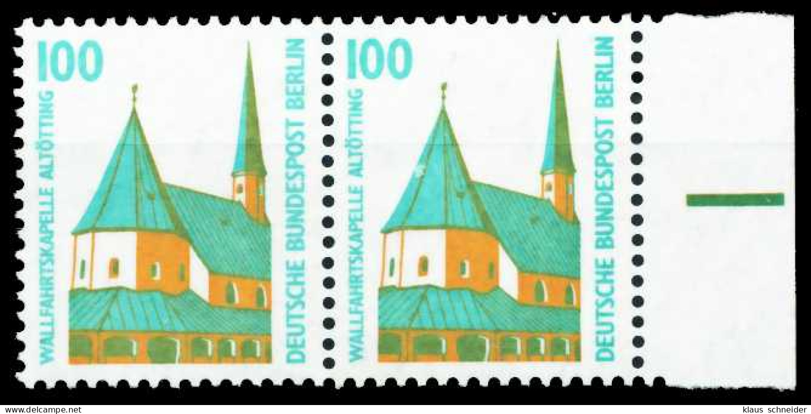 BERLIN DS SEHENSW Nr 834 Postfrisch WAAGR PAAR SRA X6105AE - Unused Stamps