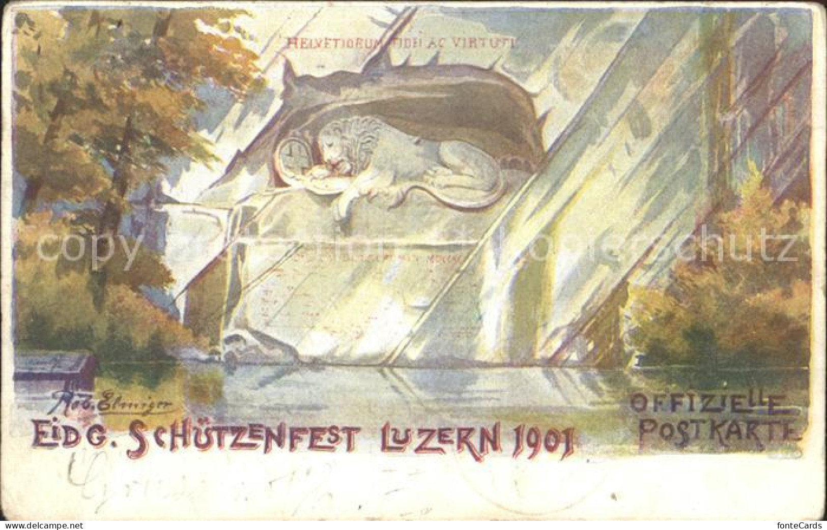 12178510 Luzern LU Eidgen Schuetzenfest 1901 Luzern - Other & Unclassified