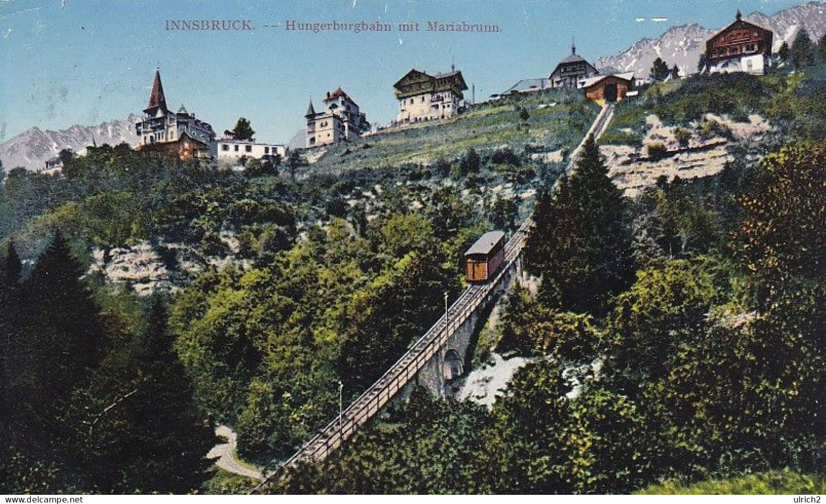 AK Innsbruck - Hungerburgbahn Mit Mariabrunn - 1911 (69034) - Innsbruck