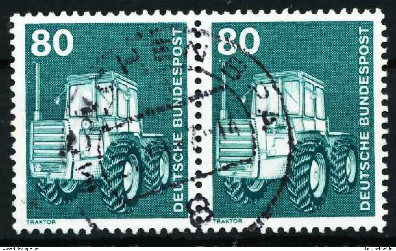 BRD DS INDUSTRIE U. TECHNIK Nr 853 Gestempelt WAAGR PAAR X6681E2 - Used Stamps