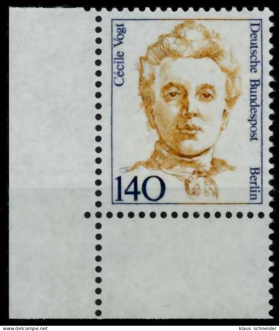 BERLIN DS FRAUEN Nr 848 Postfrisch ECKE-ULI X702D8A - Unused Stamps