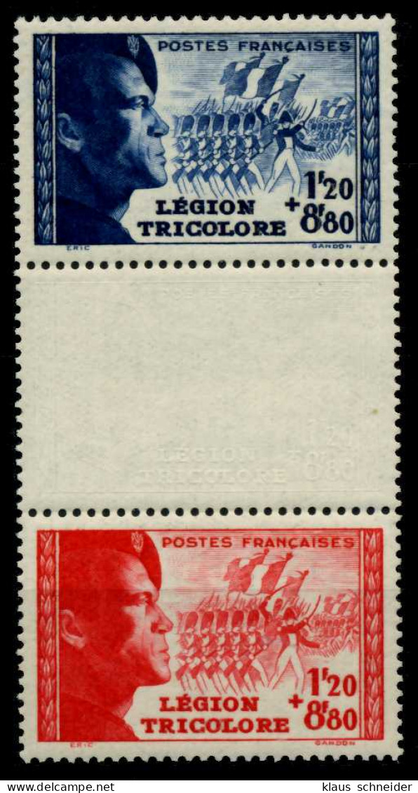 FRANKREICH 1942 Nr 576-3S-577-3S Postfrisch 3ER STR X742F4A - Unused Stamps