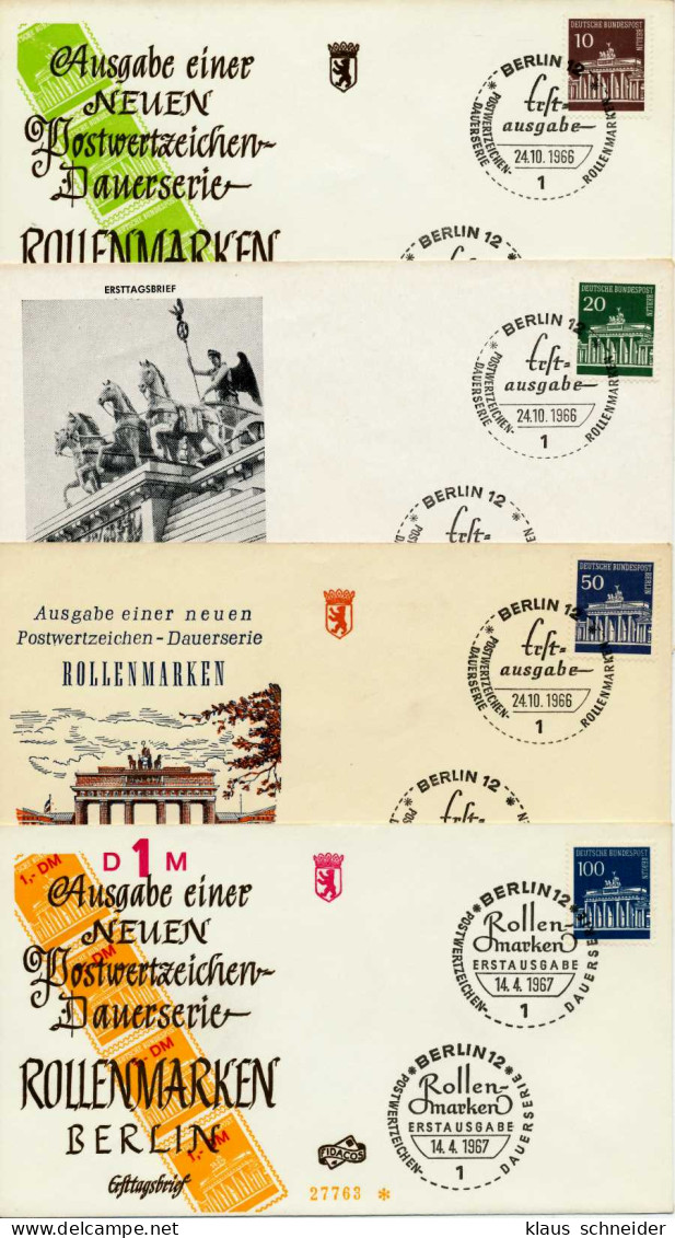 BERLIN BELEGE Nr 286 Und 287 289 290 BRIEF FDC SC2593E - Autres & Non Classés