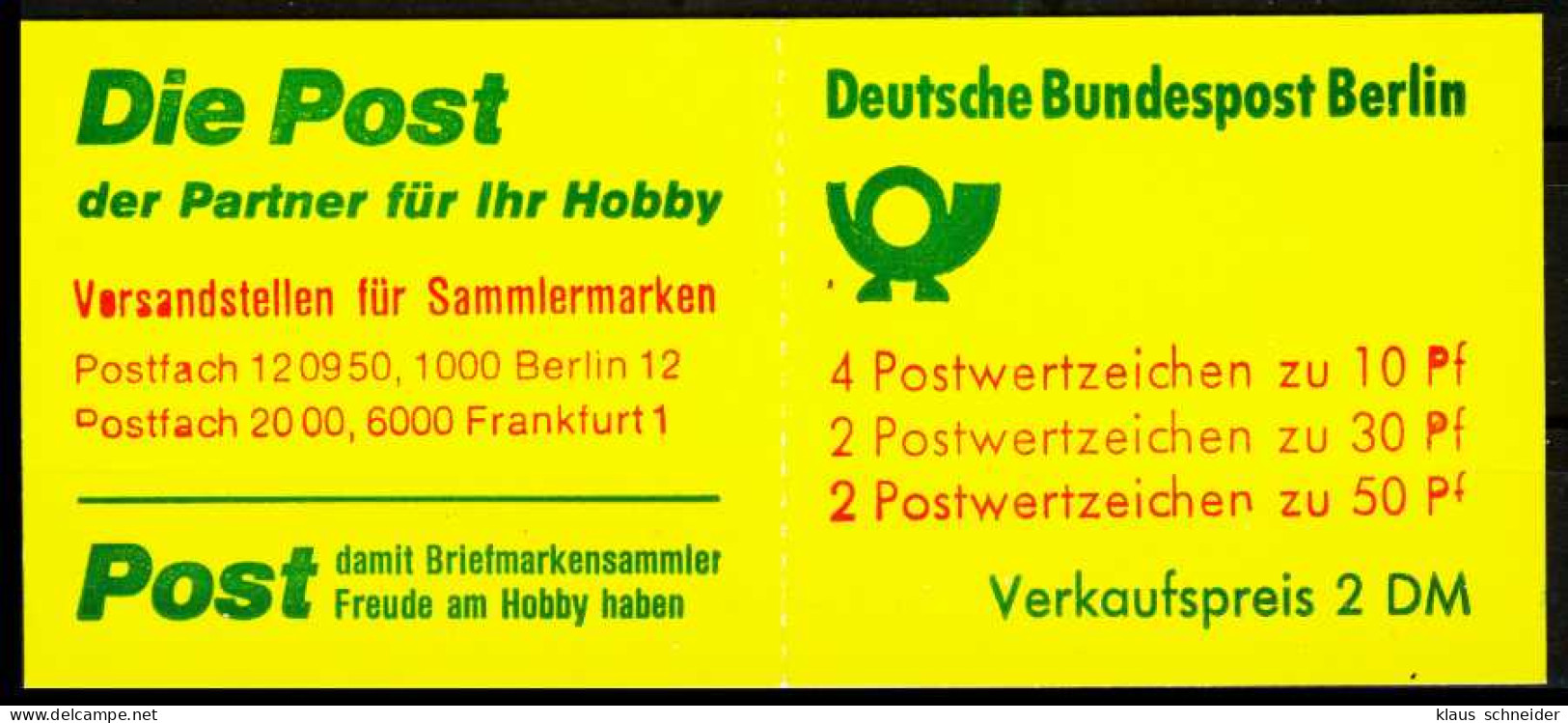 BERLIN MARKENHEFTCHEN Nr MH 10a IoZ Postfrisch X1F959E - Booklets