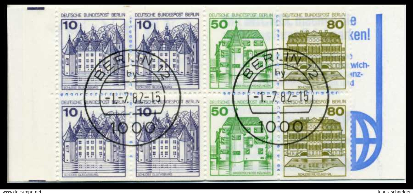 BERLIN MARKENHEFTCHEN Nr MH 13aoZ Zentrisch Gestempelt X77C45A - Carnets