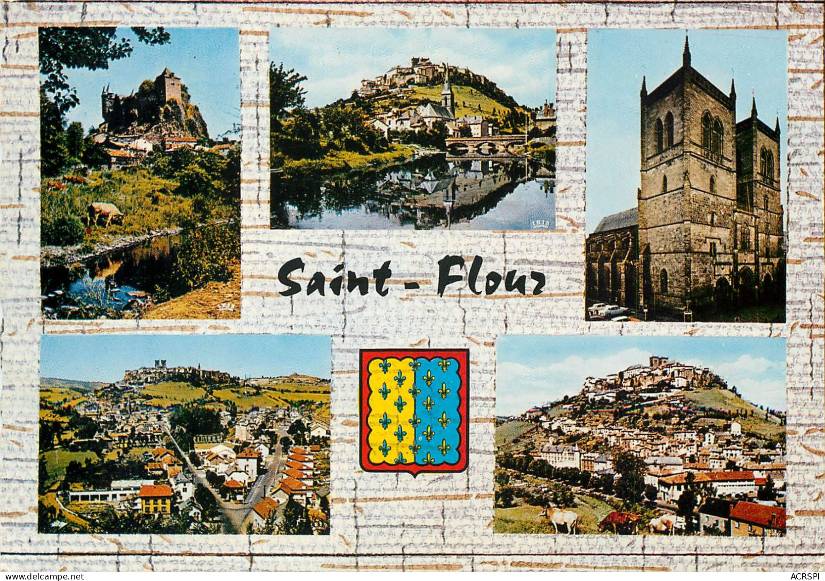 SainT FLOUR Vues Generales Le Chateau De Sailhans La Cathedrale 21(scan Recto-verso) MC2415 - Saint Flour