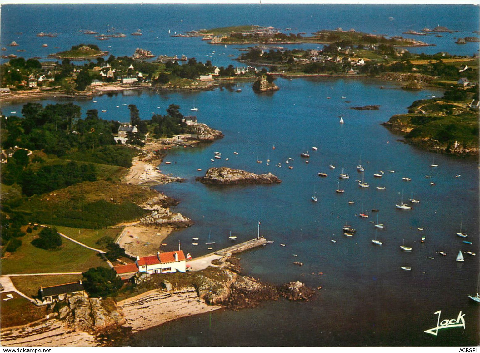 ILE DE BREHAT  L Ile Des Fleurs Et Des Rochers Roses Vue Generales De La Corderie 11(scan Recto-verso) MC2406 - Ile De Bréhat