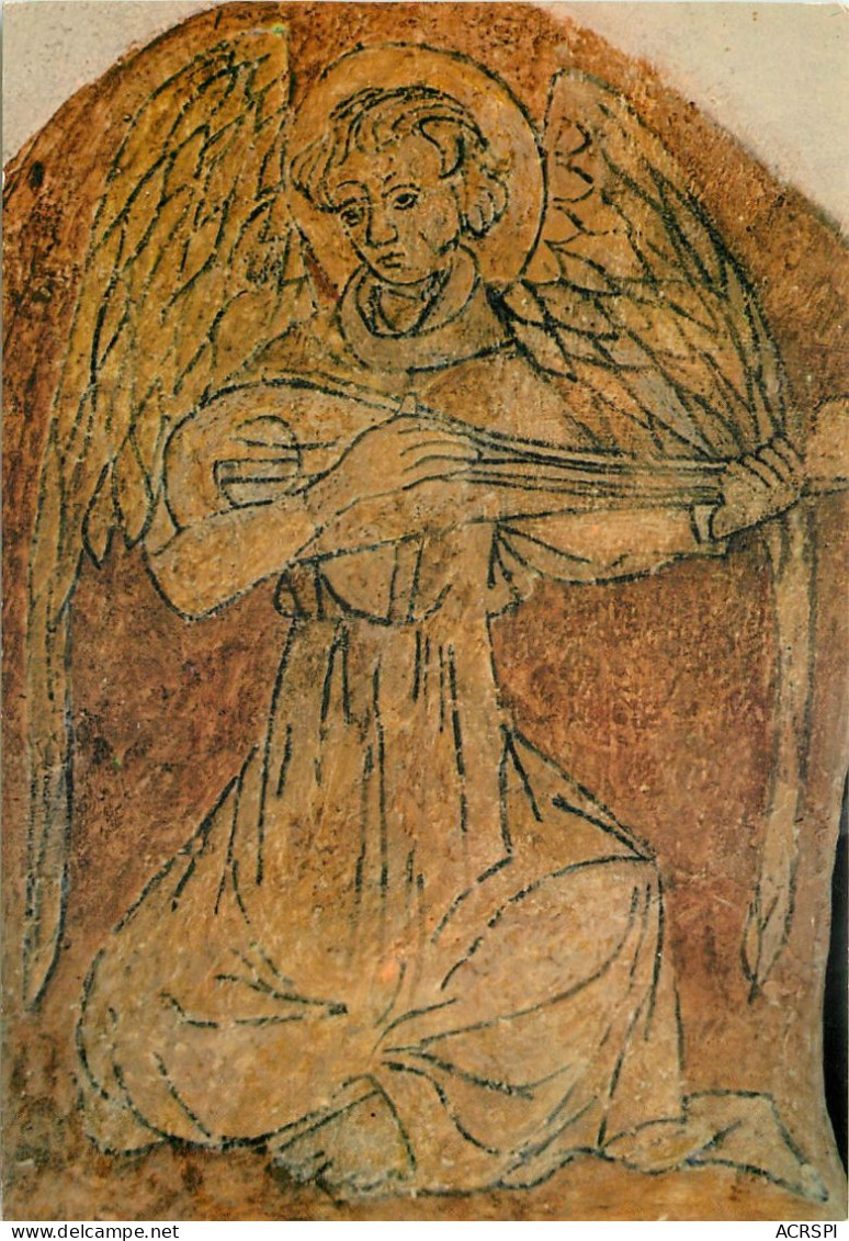 CATHEDRALE D EBAYEUX Crypte Du XIe S Ange Musicien Peinture Murale 12(scan Recto-verso) MC2402 - Bayeux