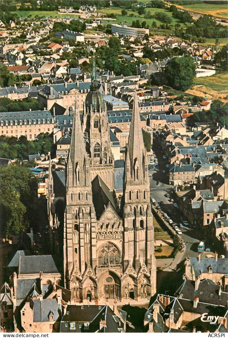 BAYEUX Vue Aerienne De La Facade De La Cathedrale Notre Dam 4(scan Recto-verso) MC2402 - Bayeux