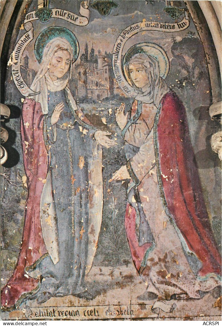 CATHEDRALE DE BAYEUX Chapelle St Michel La Visitation Fresque Du XVe S 2(scan Recto-verso) MC2402 - Bayeux