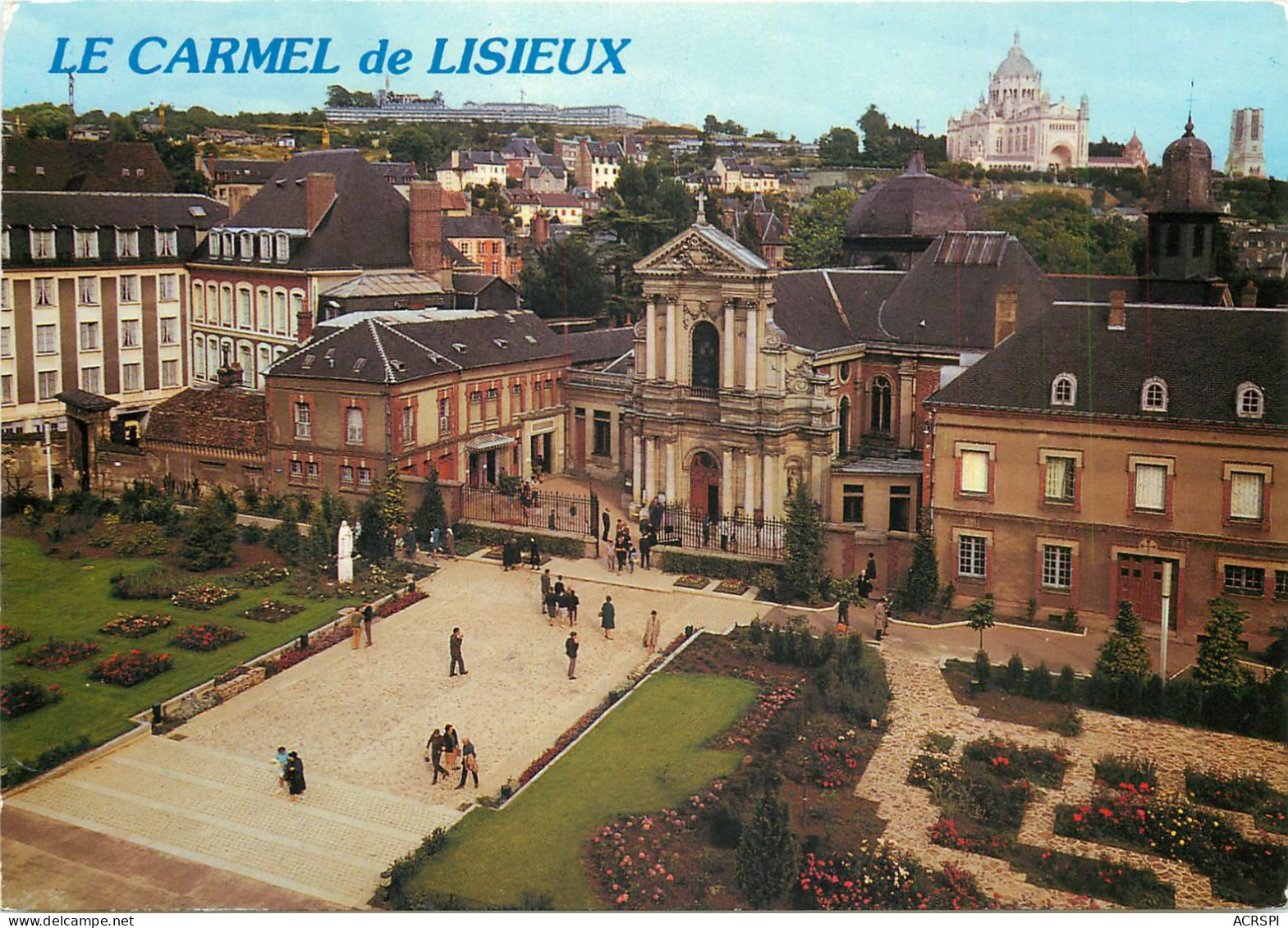 LISIEUX Le Carmel A L Arriere Plan La Basilique 22(scan Recto-verso) MC2401 - Lisieux