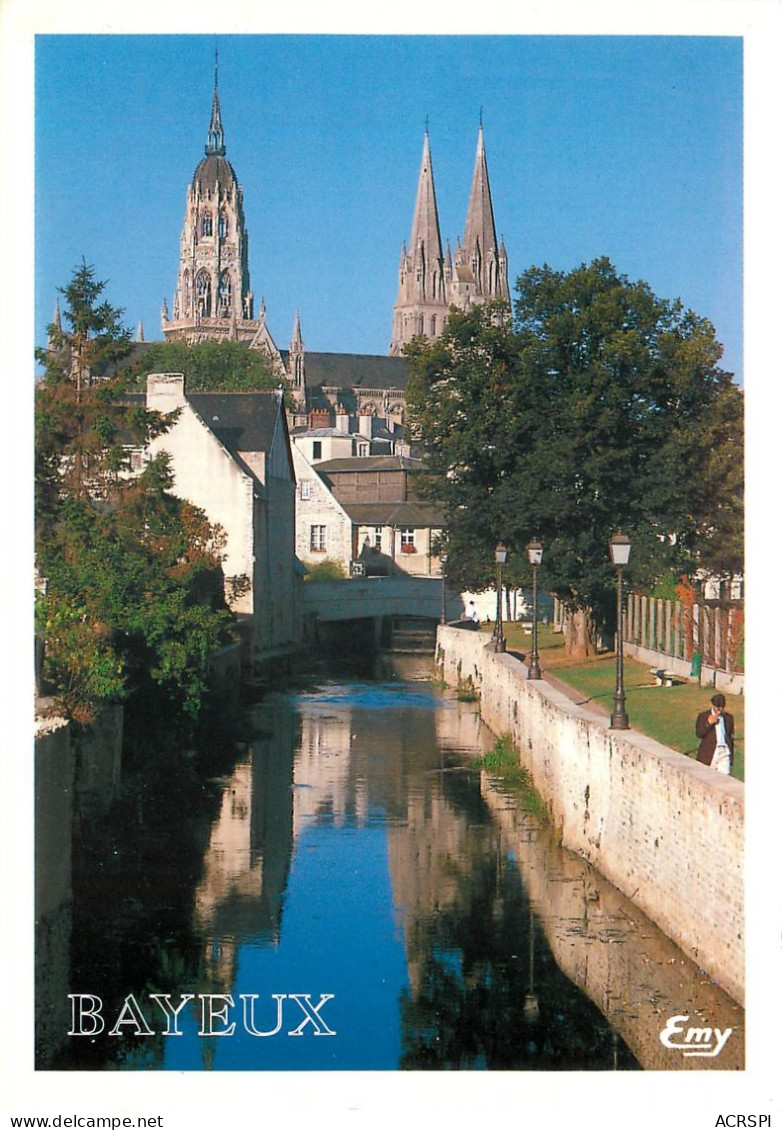 BAYEUX Les Rives De L Aure Et La Cathedrale Notre Dame 22(scan Recto-verso) MC2400 - Bayeux