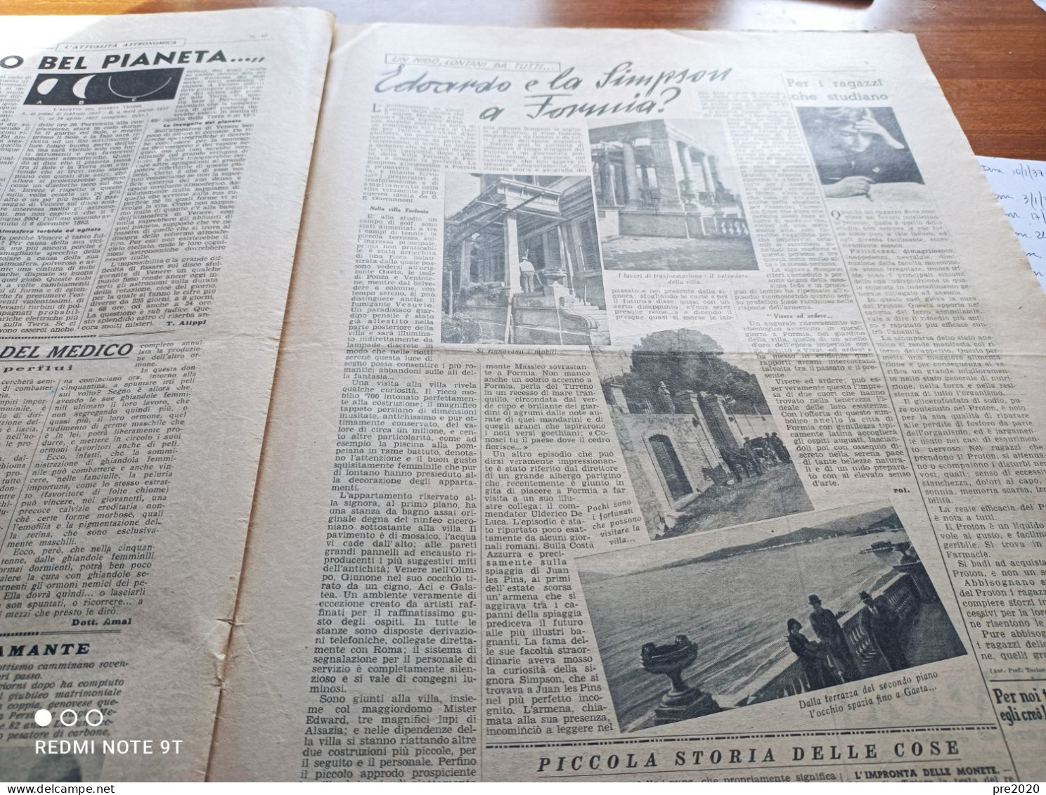 LA DOMENICA DEL CORRIERE 1937 MONASTERO BORMIDA CASTELROCCHERO VALLERGIA MASCAGNI FORMIA GAETA - Andere & Zonder Classificatie