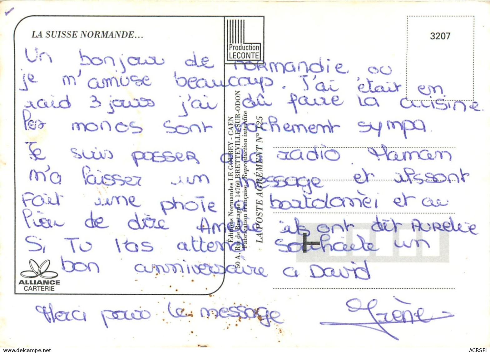 LA SUISSE NORMANDE 7(scan Recto-verso) MC2400 - Otros & Sin Clasificación