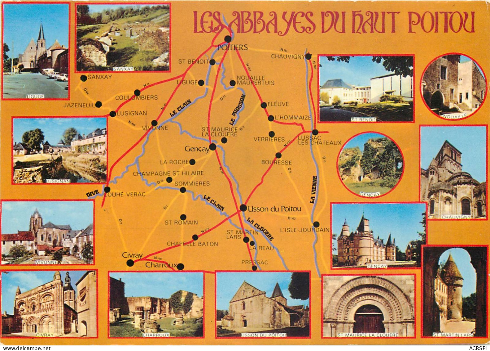 LES ABBAYES DU HAUT POITOU 5(scan Recto-verso) MC2439 - Otros & Sin Clasificación