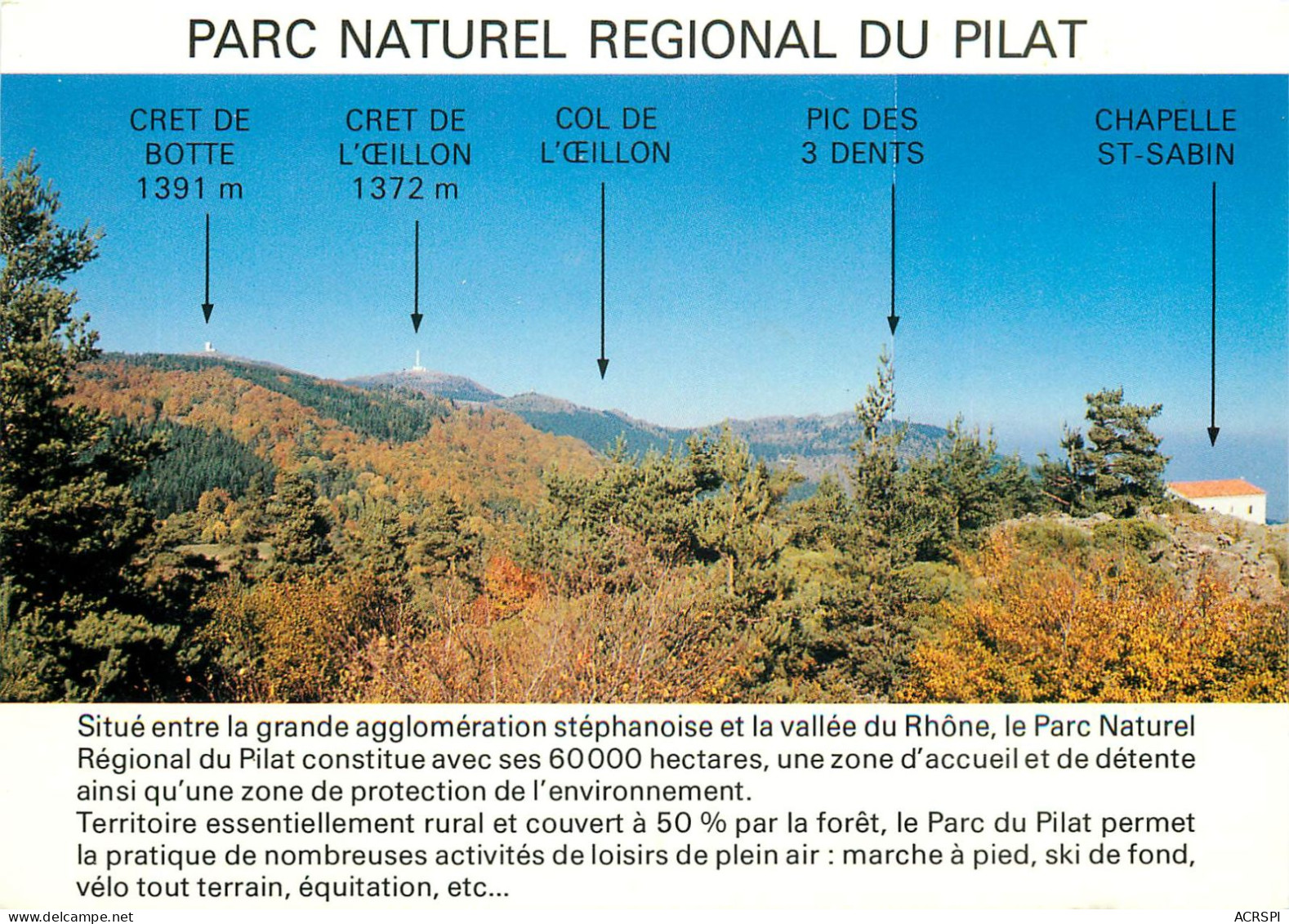 Parc Naturel Regional Du Pilat 12(scan Recto-verso) MC2438 - Otros & Sin Clasificación