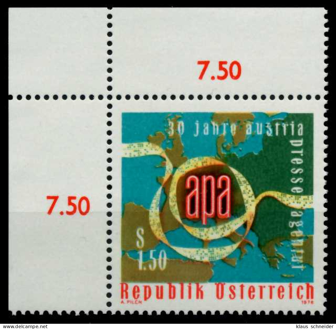 ÖSTERREICH 1976 Nr 1533 Postfrisch ECKE-OLI X805636 - Nuovi