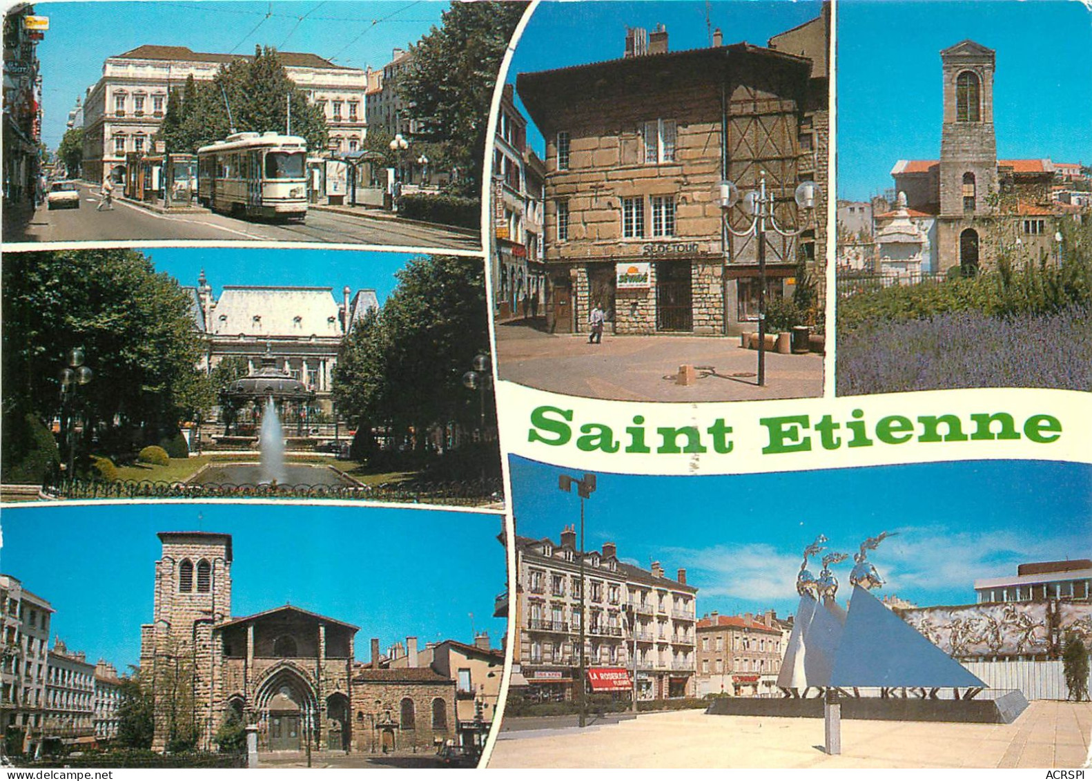 SAINT ETIENNE Le Tramway Place Jean Jaures Place Du Peuple 14(scan Recto-verso)MC2433 - Saint Etienne