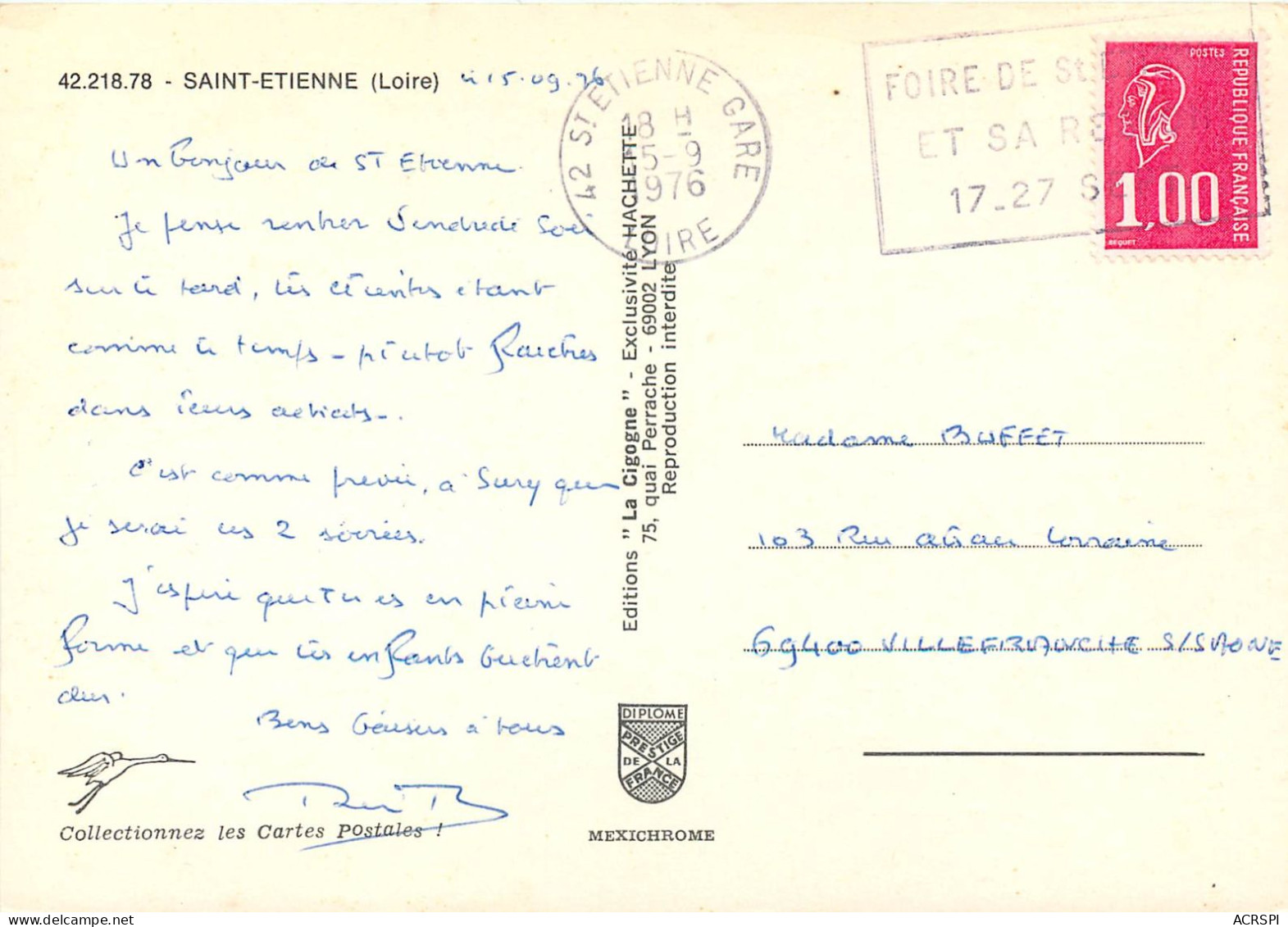 SAINT ETIENNE Ville Fleurie 8(scan Recto-verso)MC2433 - Saint Etienne