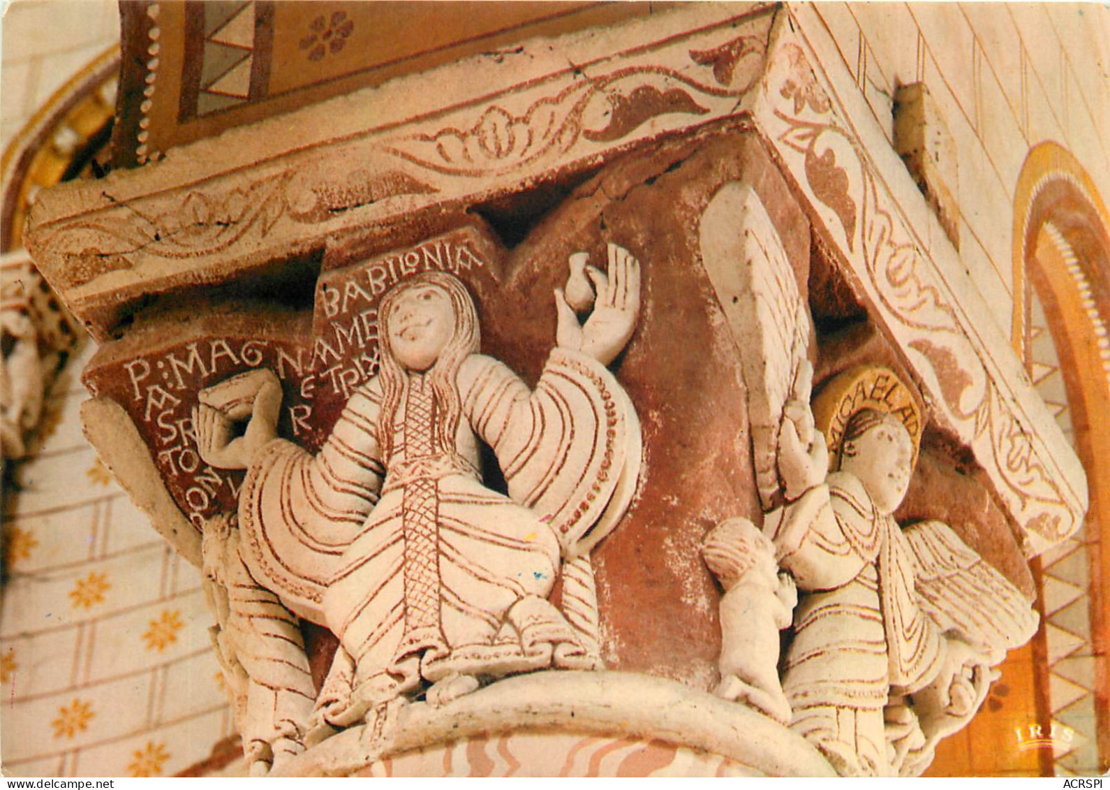 CHAUViGNY Eglise Saint Pierre Tres Bel Edifice Roman Poitevin Chapiteau Historie 7(scan Recto-verso) MC2431 - Chauvigny
