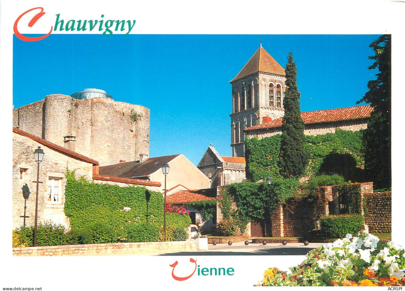 CHAUVUGNY Le Chateau Et L Eglise Saint Pierre 5(scan Recto-verso) MC2431 - Chauvigny