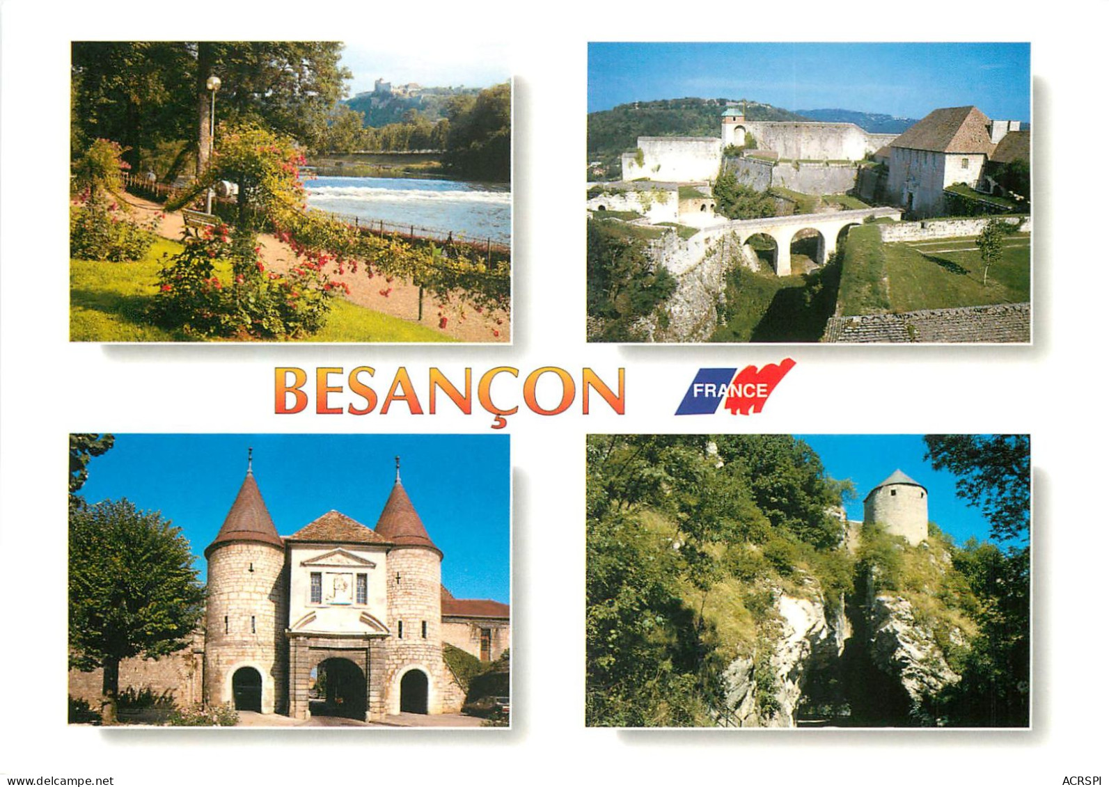 Besancon Promenade Micaud Et Barrage Sur Le Doubs La Citadelle Porte Rivotte 6(scan Recto-verso) MC2429 - Besancon