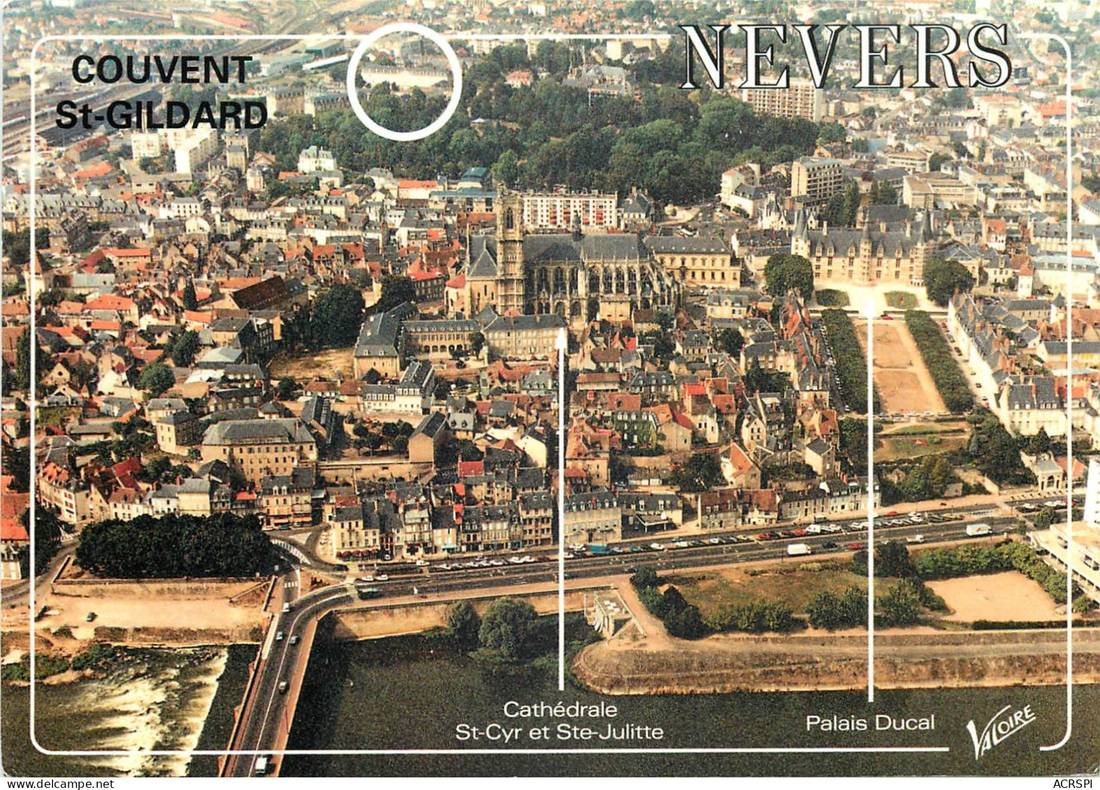 NEVERS Vue Aerienne De La Ville De Nevers 11(scan Recto-verso) MC2427 - Nevers