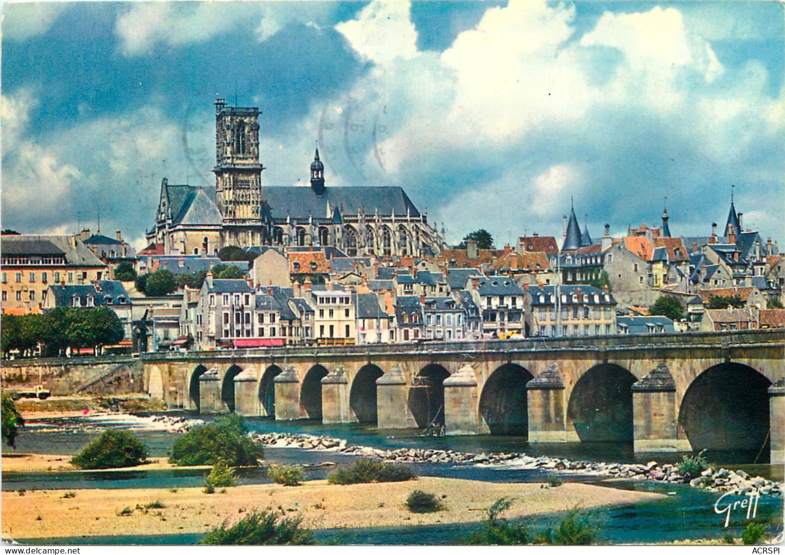 NEVERS LA LOIRE LE PONT LA CATHEDRALE 1(scan Recto-verso) MC2427 - Nevers