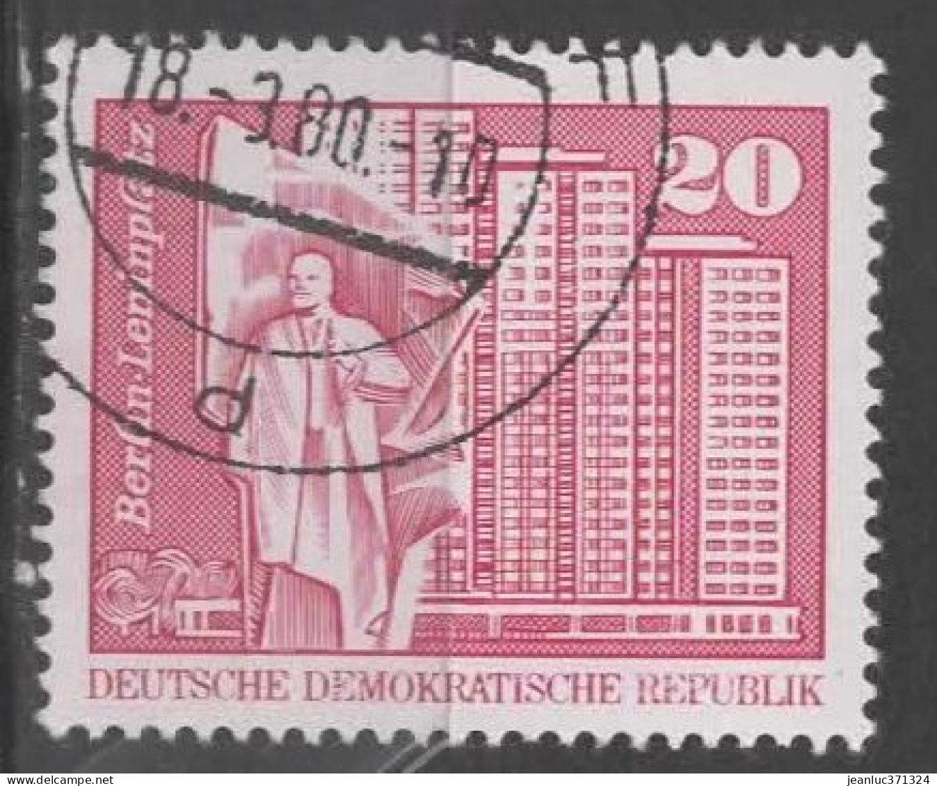 ALLEMAGNE (RDA) N° 1503 O Y&T 1973-1974 Construction Socialiste En RDA (Place Lénine) - Gebruikt