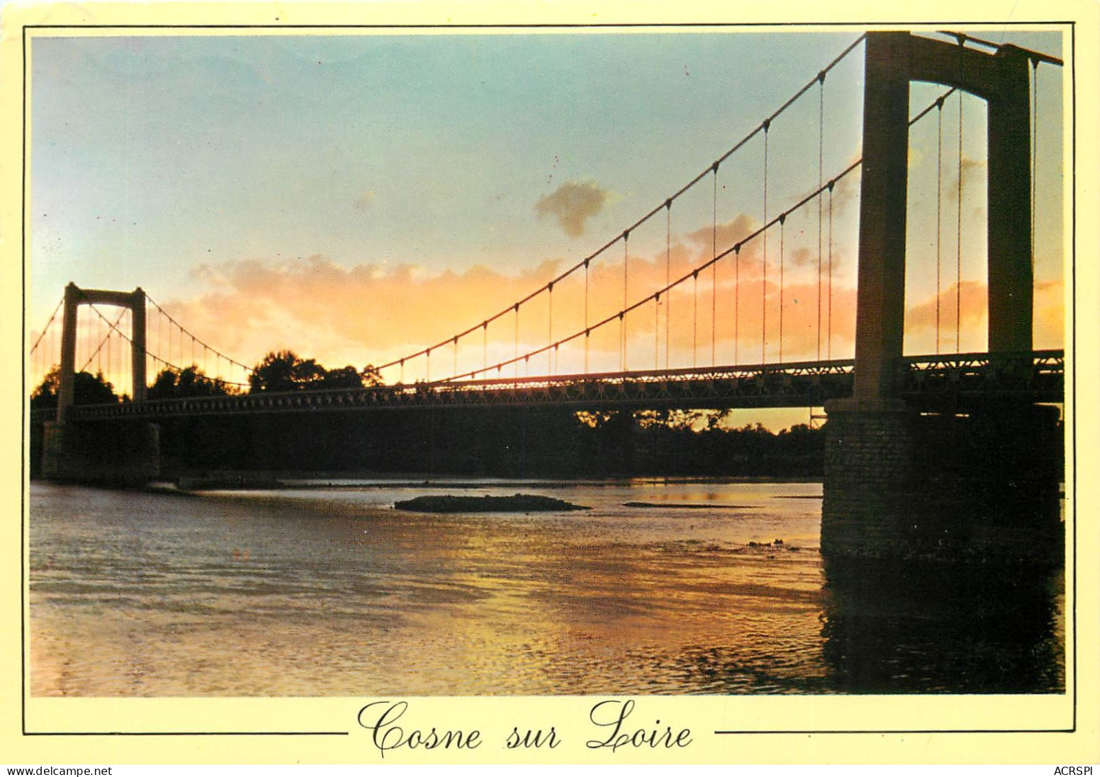 COSNE SUR LOIRE Coucher De Soleil Sur La Loire 12(scan Recto-verso) MC2423 - Cosne Cours Sur Loire