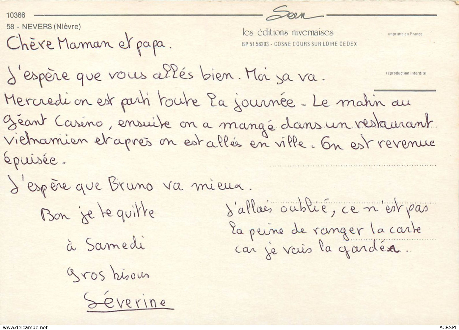 NEVERS 14(scan Recto-verso) MC2420 - Nevers