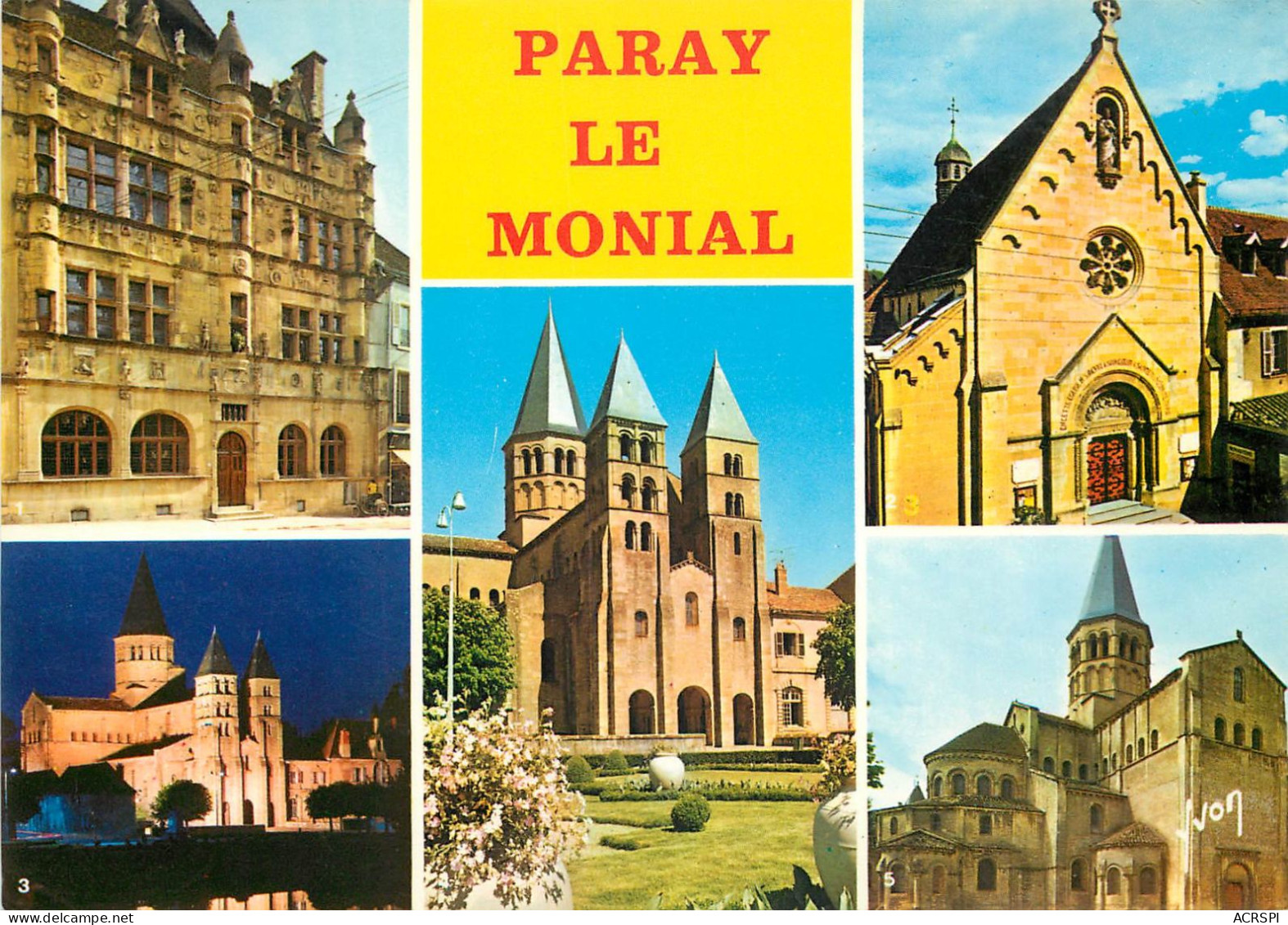 PARAY LE MONIAL Hotel De Ville Basilique Du Sacre Coeur 21(scan Recto-verso) MC2458 - Paray Le Monial