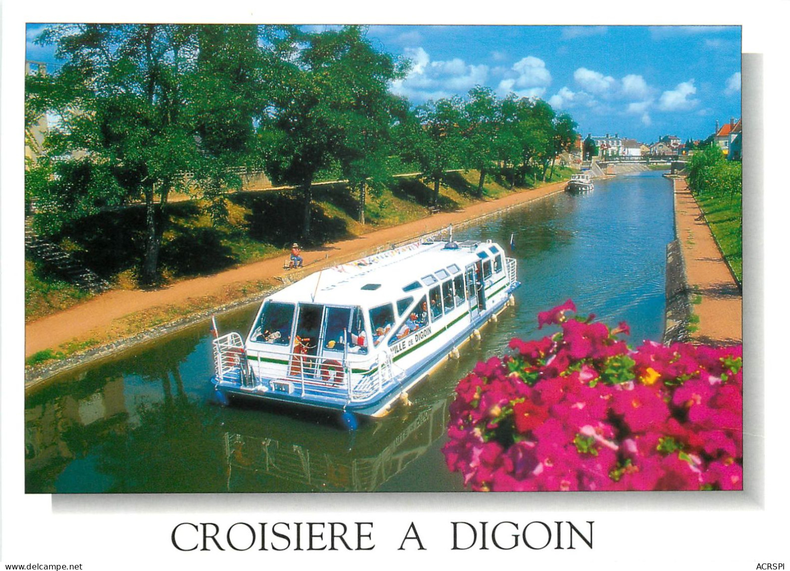 Bateau Promenade VILLE DE DIGOIN Compagnie Des Bateaux Promenade 7(scan Recto-verso) MC2457 - Digoin