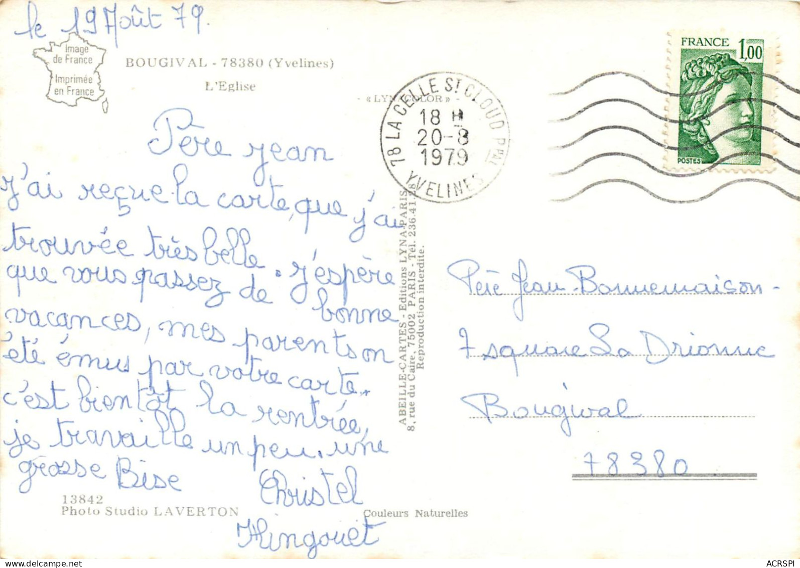 BOUGIVAL L Eglise 29(scan Recto-verso) MC2451 - Bougival