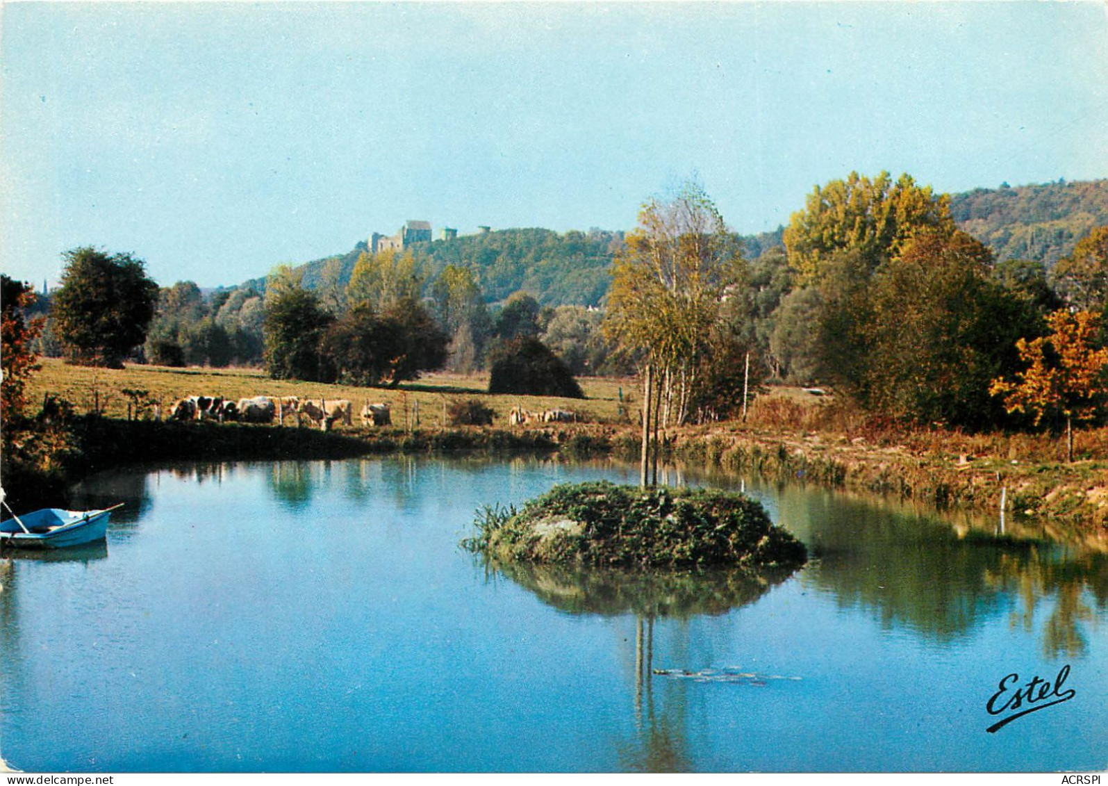 CHEVREUSE Paysage Au Fond Sur La Hauteur Ruines De La Madeleine 21(scan Recto-verso) MC2451 - Chevreuse