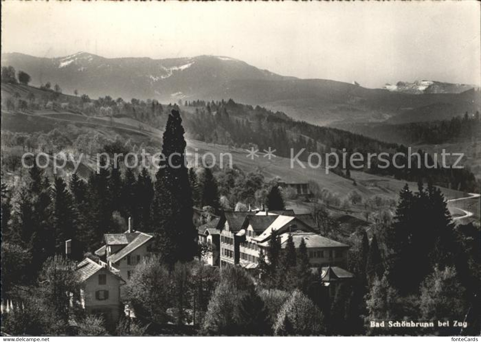 12168942 Bad Schoenbrunn Menzingen ZG Panorama  - Andere & Zonder Classificatie