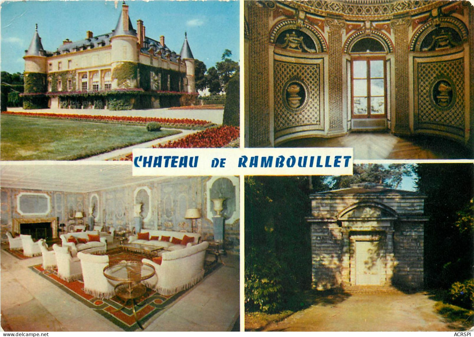 CHATEAU DE RAMBOUILLET Facade Et Jardins 2(scan Recto-verso) MC2450 - Rambouillet (Château)