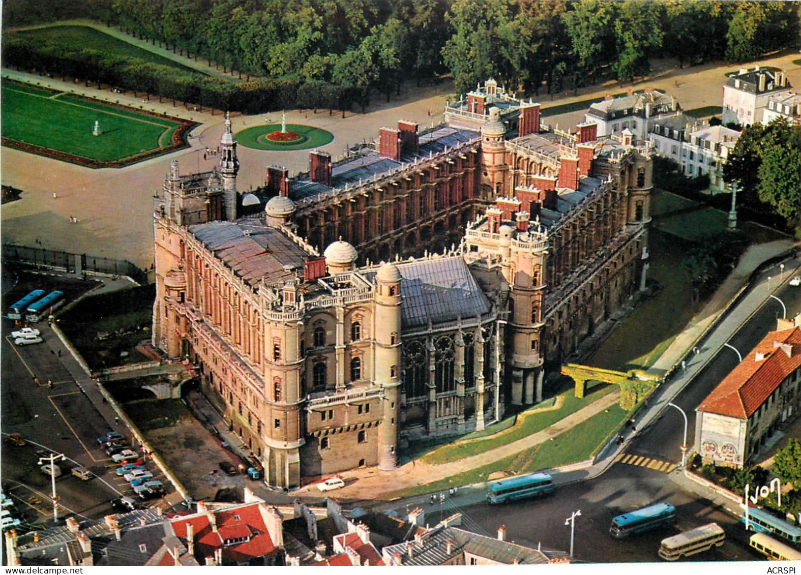 SAINT GERMAIN EN LAYE Perspective Aerienne Du Chateau 23(scan Recto-verso) MC2449 - St. Germain En Laye