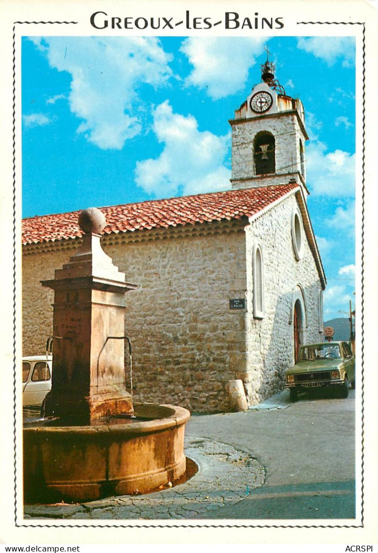 GREOUX LES BAINS Tourisme Thermalisme 29(scan Recto-verso) MC2447 - Gréoux-les-Bains