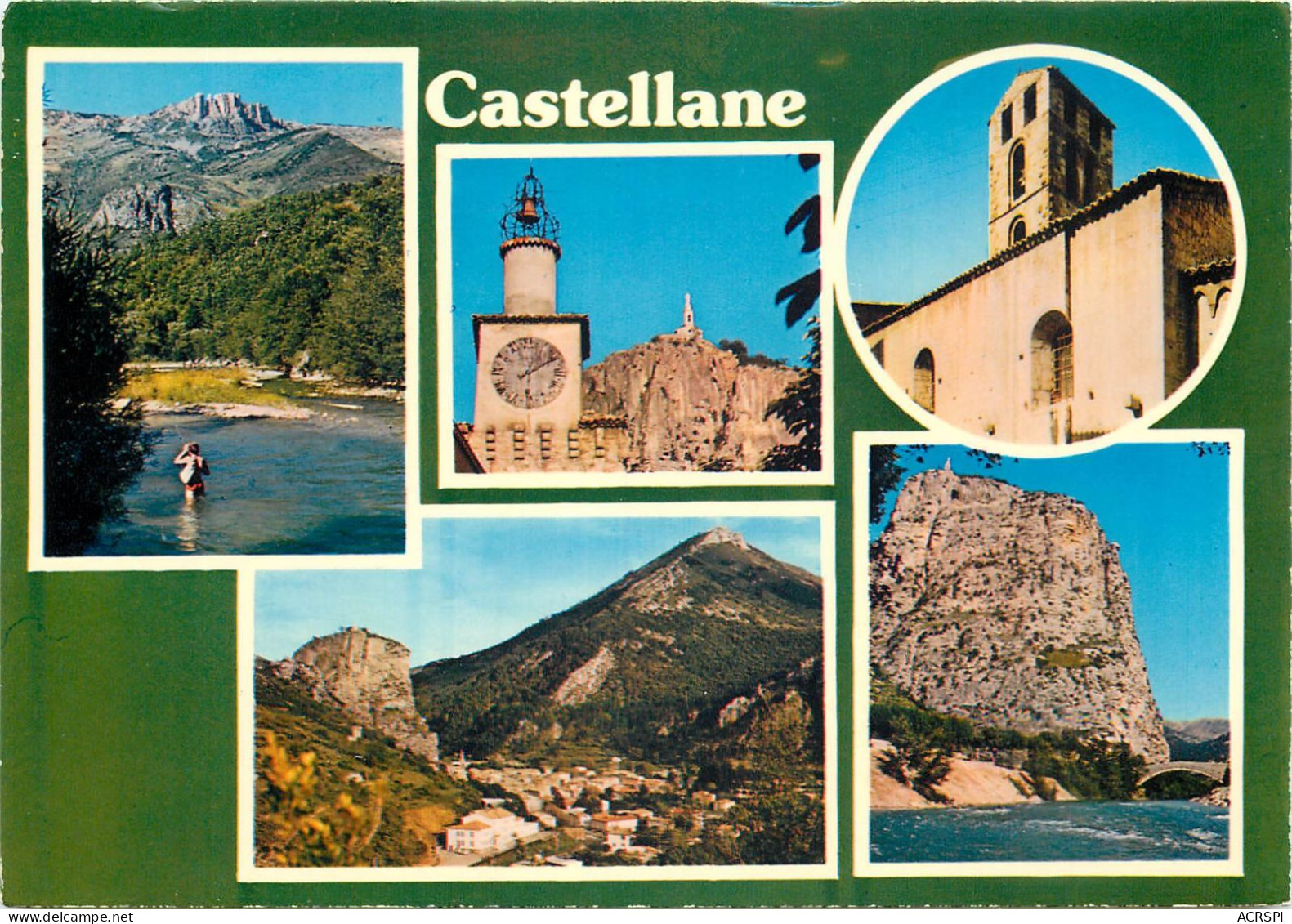 CASTELLANE La Peche Au Verdon Le Clocher Et Le Rocher 16(scan Recto-verso) MC2447 - Castellane