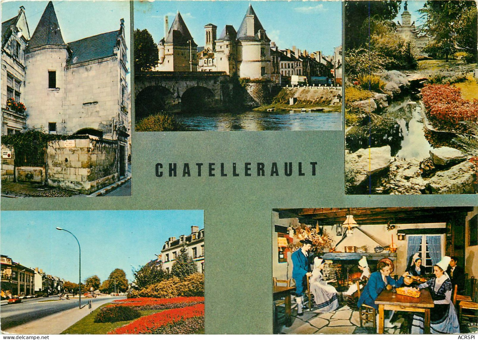 CHATELLERAULT La Maison De Descartes Le Pont Henri IV 16(scan Recto-verso) MC2444 - Chatellerault