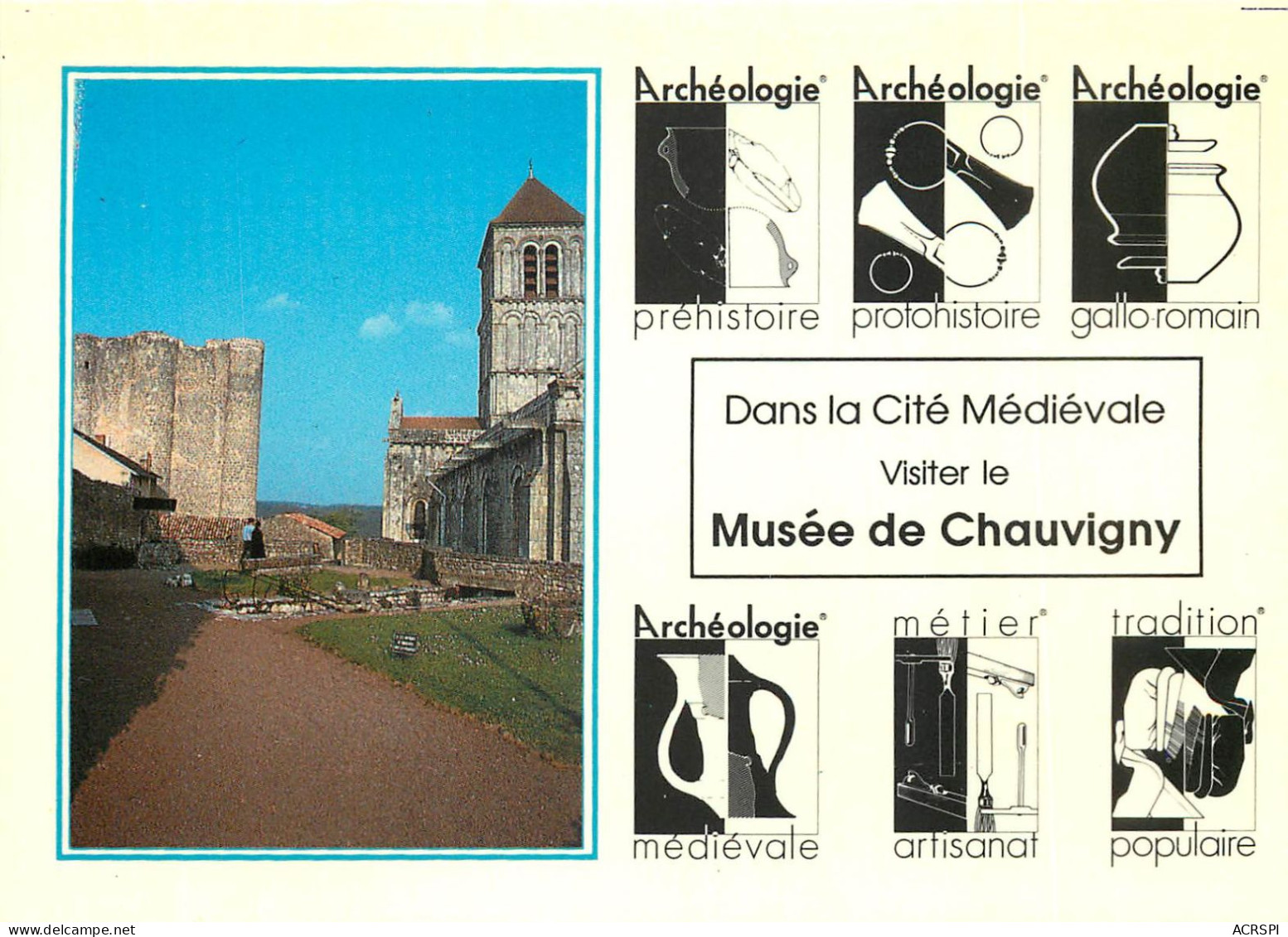 Dans La Cite Medievale Visiter Le Musee De CHAUVIGNY 24(scan Recto-verso) MC2442 - Chauvigny