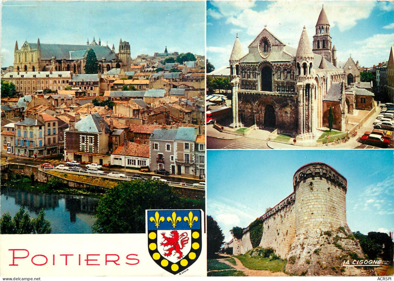 POITIERS Vue Generale Notre Dame La Grande Tour A L Oiseau 16(scan Recto-verso) MC2439 - Poitiers