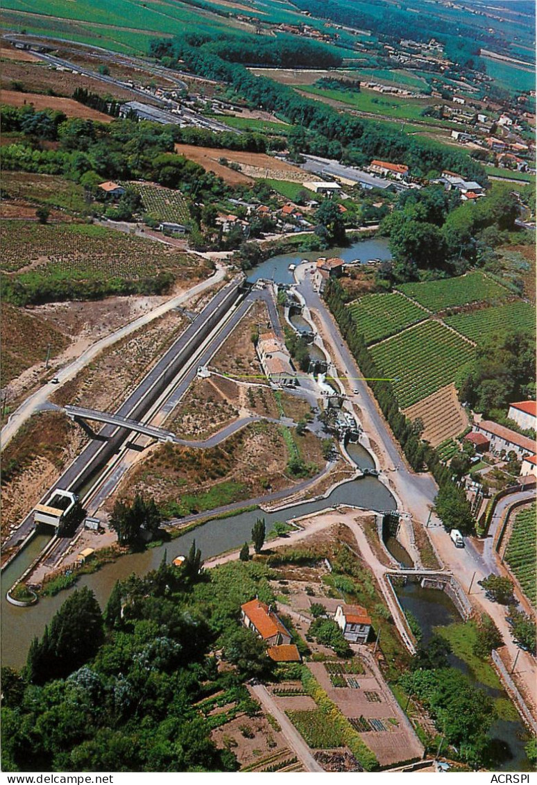 BEZIERS Canal Du Midi Les 9 Ecluses De Fonserane 17(scan Recto-verso) MC2477 - Beziers