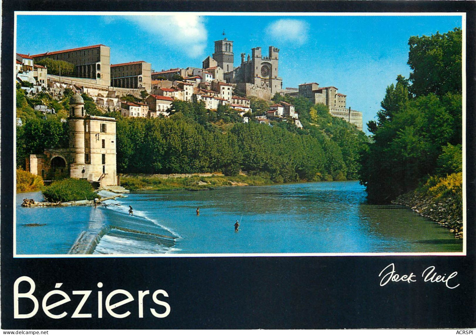 BEZIERS Vue Panoramique Sur La Cathedrale St Nazaire Dominant L Orb 16(scan Recto-verso) MC2475 - Beziers