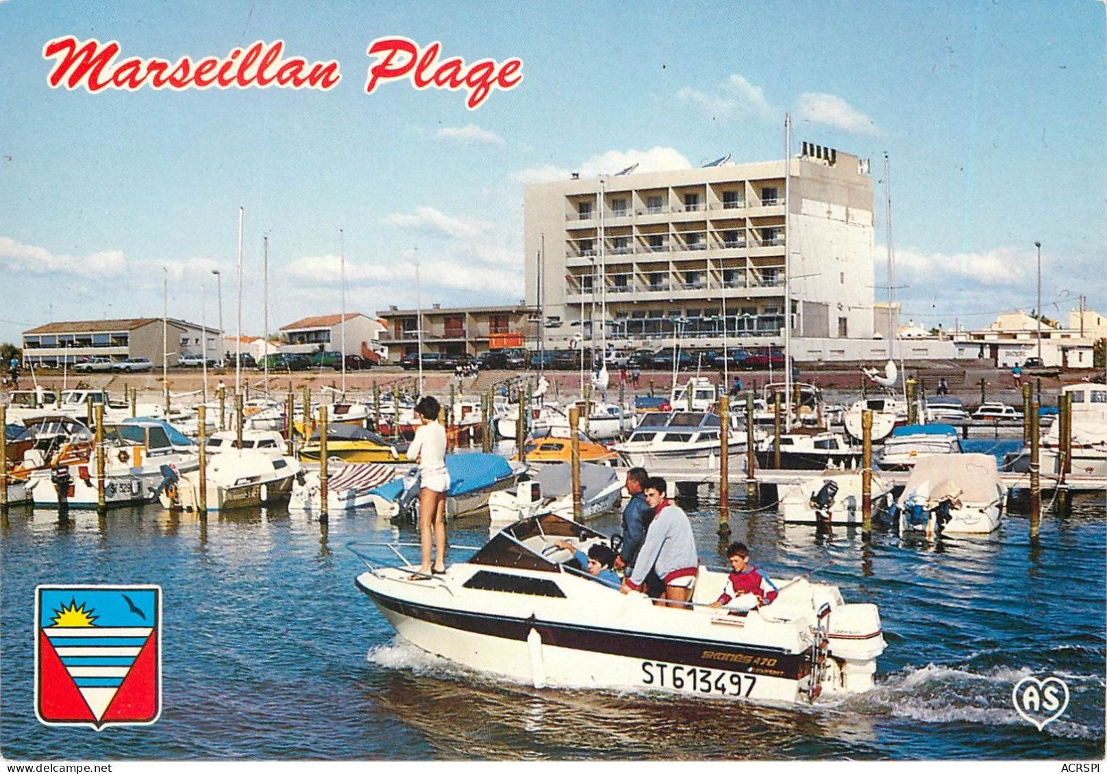 Marseillan Plage LE PORT 20(scan Recto-verso) MC2475 - Marseillan